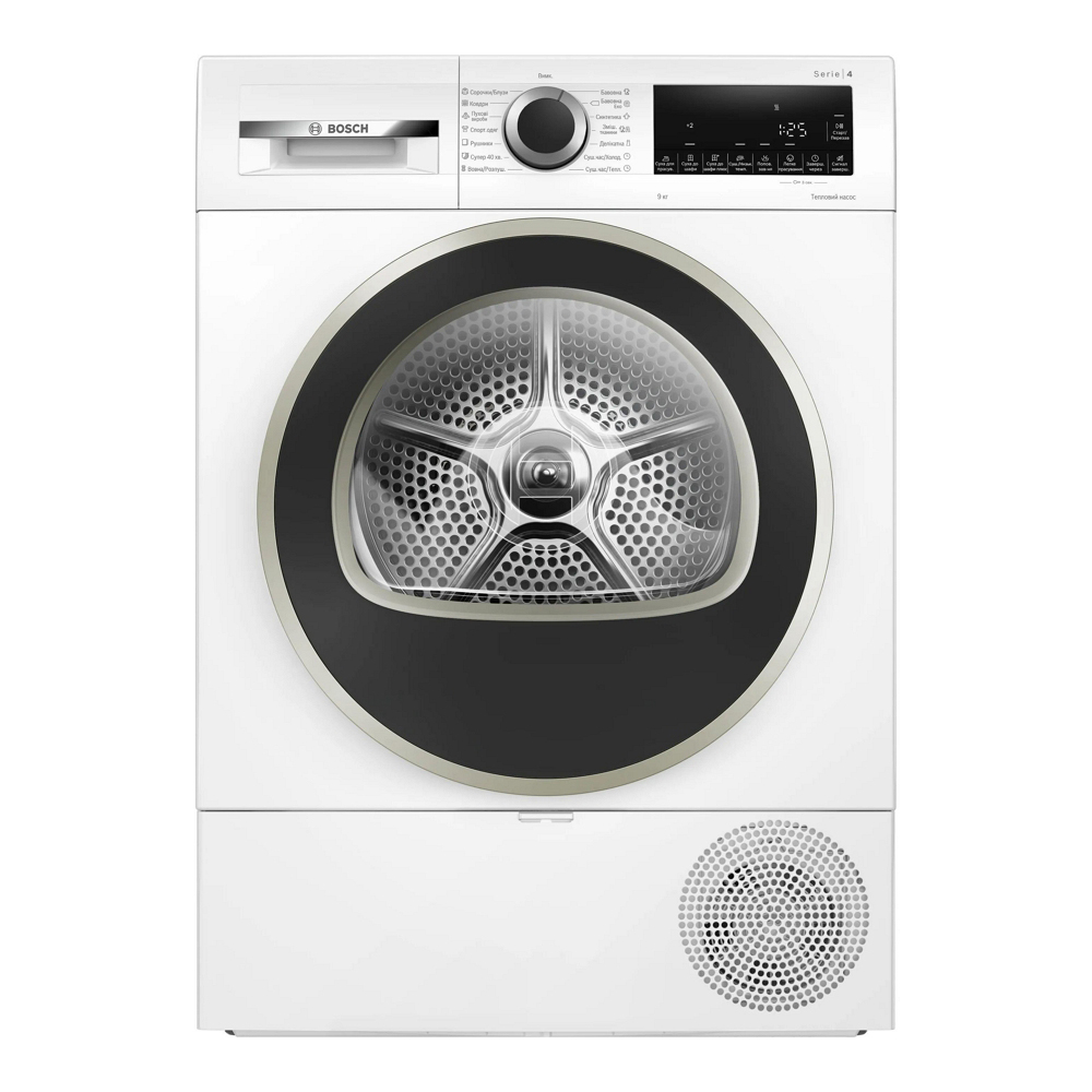 Masina de uscat rufe Bosch WQG14210UA / 9 kg / D / Alb photo 1 Masina de uscat rufe Bosch WQG14210UA / 9 kg / D / Alb photo 1