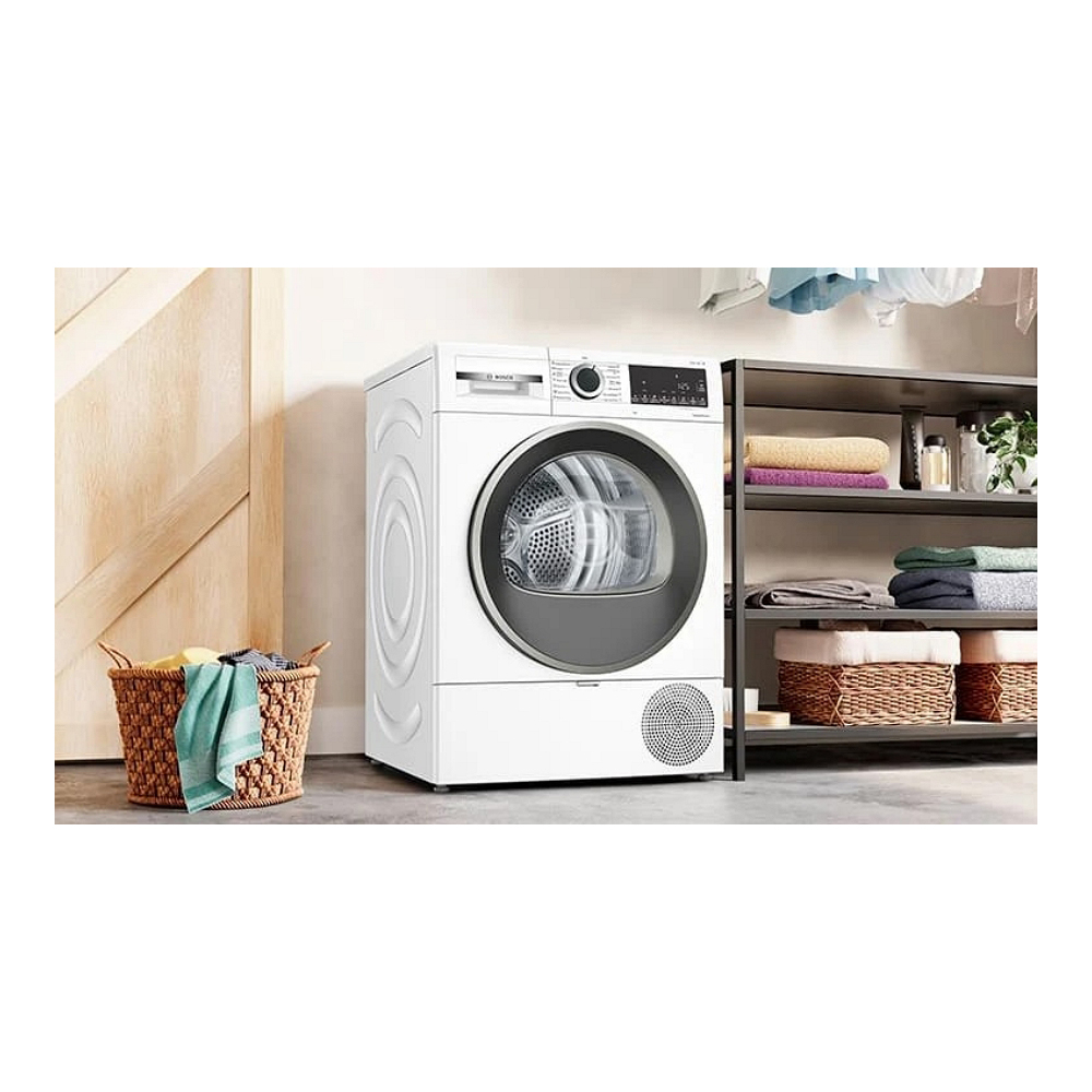 Masina de uscat rufe Bosch WQG14210UA / 9 kg / D / Alb photo 7