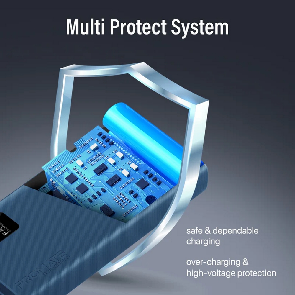 Внешний аккумулятор Promate 20 Bolt-20Pro Blue photo 4