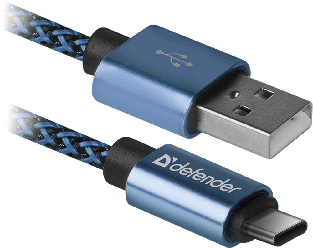 Cablu USB-A - USB Type-C Defender USB09-03T PRO 1 /1m /Albastru photo 1 Cablu USB-A - USB Type-C Defender USB09-03T PRO 1 /1m /Albastru photo 1
