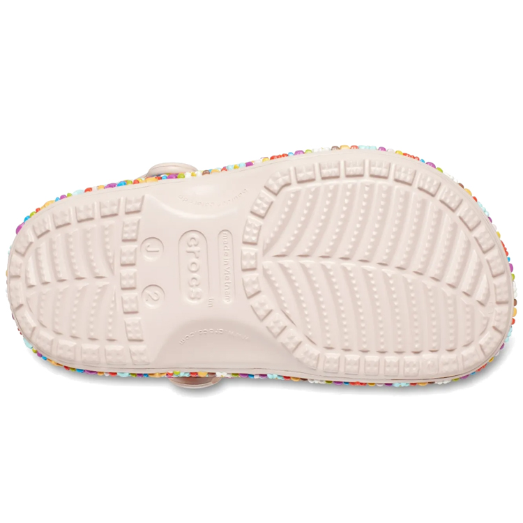 Slapi Crocs Classic Beaded Band Clog T pt Femei / 27-28 / Roz photo 5