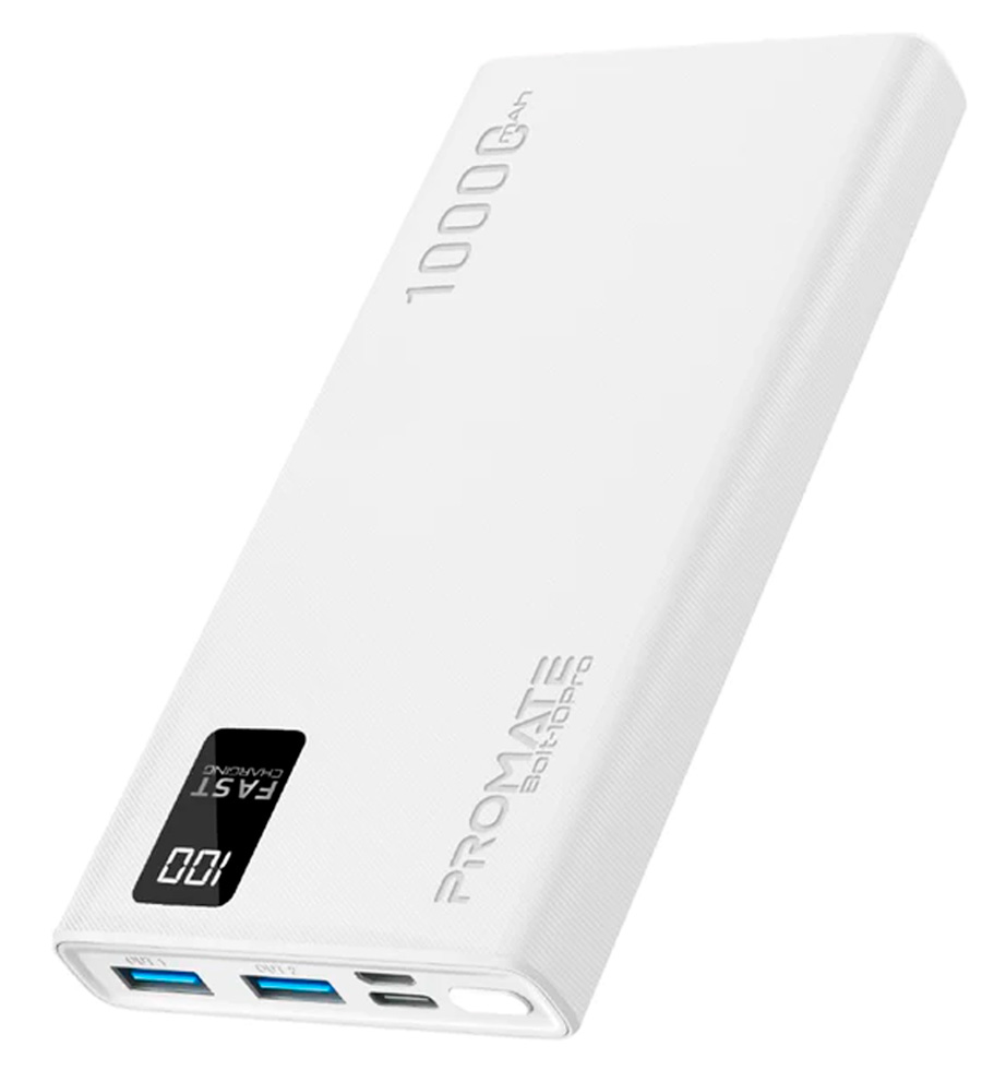 Acumulator extern Promate BOLT-10 Pro White photo Acumulator extern Promate BOLT-10 Pro White photo
