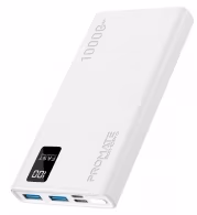 Acumulator extern Promate BOLT-10 Pro White