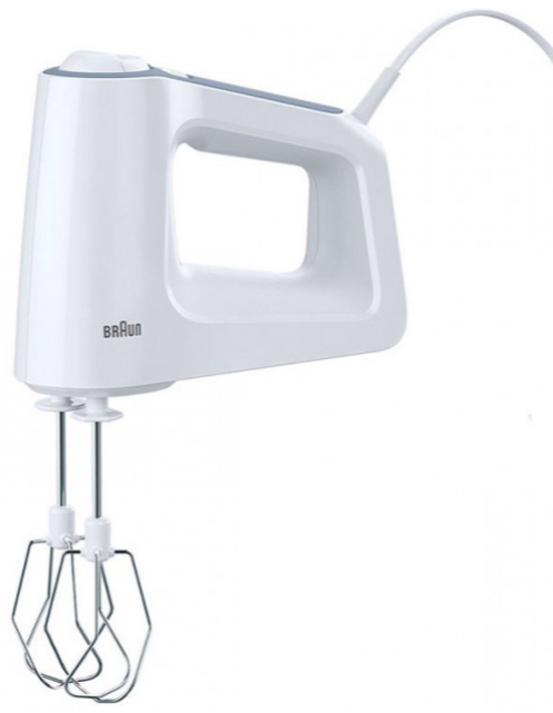 Mixer De mana Braun HM3135WH / 5 viteze / Alb photo 2