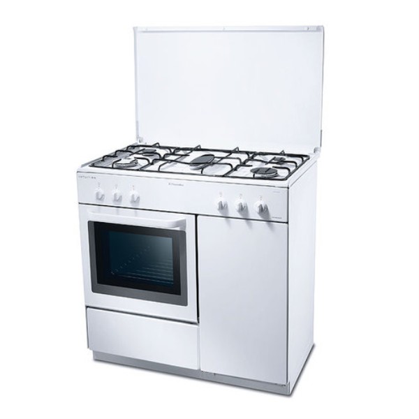 Plita de gaz Electrolux EKG800100WS / 5 arzatoare / 85 cm / Alb photo 1