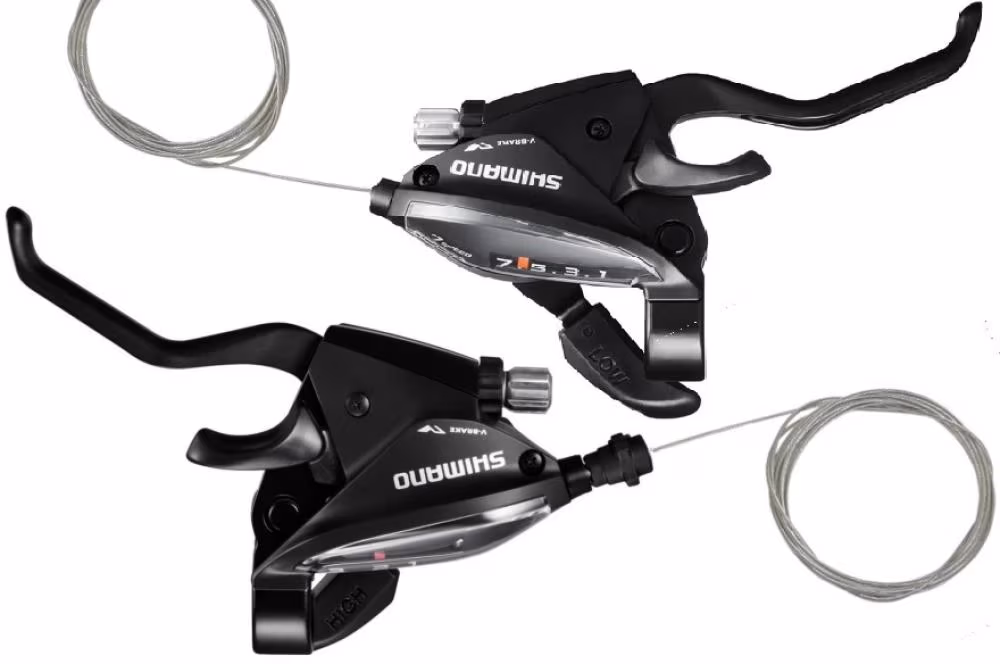 Schimbator integrat SHIMANO ST-EF510-4A, 3X7 (BLACK/s