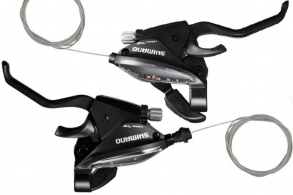 Schimbator integrat SHIMANO ST-EF510-4A, 3X7 (BLACK/s thumbnav 1