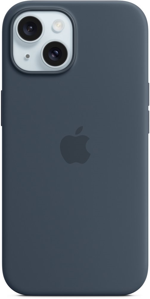 Чехол Apple iPhone 15 Silicone Case Storm Blue (MT0N3ZM) photo Чехол Apple iPhone 15 Silicone Case Storm Blue (MT0N3ZM) photo