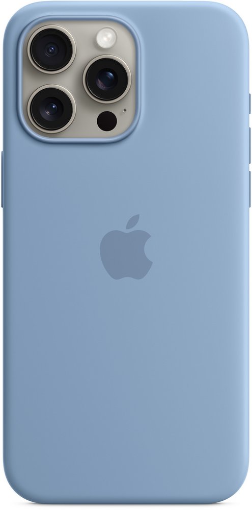 Чехол Для смартфона Apple iPhone 15 Pro Max Silicone Case Winter Blue (MT1Y3ZM) Синий photo 3