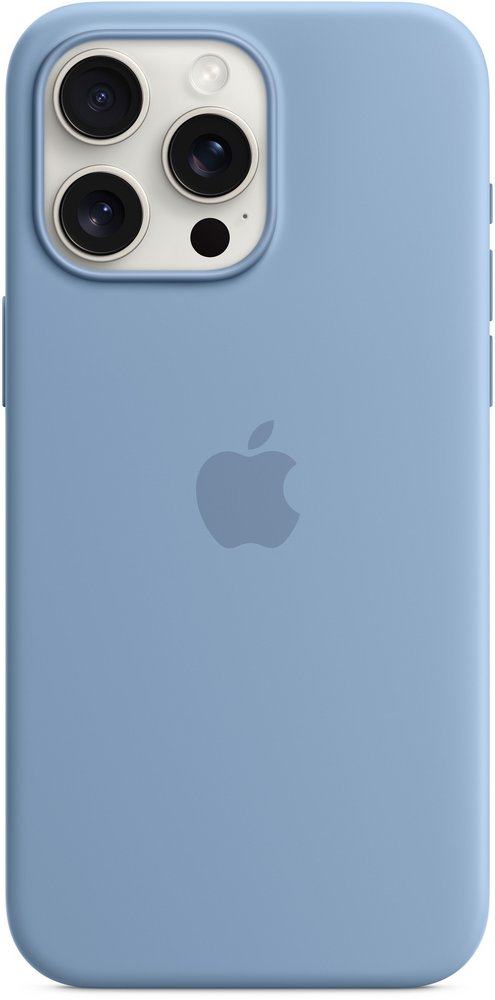 Чехол Для смартфона Apple iPhone 15 Pro Max Silicone Case Winter Blue (MT1Y3ZM) Синий photo 4