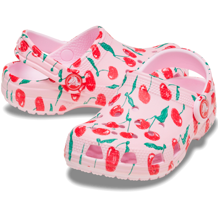 Slapi Crocs Classic Fresh Fruits Clog T / cm / Roz-rosu photo 4
