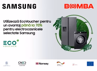 Participa la programul EcoVoucher și schimbă electrocasnicele Samsung Participa la programul EcoVoucher și schimbă electrocasnicele Samsung