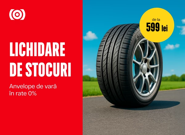 Lichidare stoc anvelope de vara – reduceri pana la 50%!