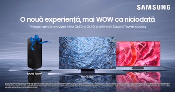 Cadou Sound Tower la precomanda noilor televizoare Samsung! Cadou Sound Tower la precomanda noilor televizoare Samsung!