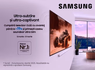 OLED Weeks – reduceri de până la 19% la televizoarele Samsung OLED Weeks – reduceri de până la 19% la televizoarele Samsung