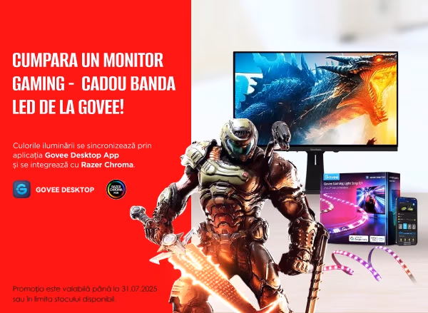 Cumpără un monitor de gaming - primești iluminare LED GOVEE cadou! Cumpără un monitor de gaming - primești iluminare LED GOVEE cadou!