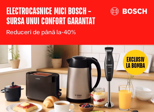 Electrocasnicele mici Bosch - oportunități mari și costuri mici Electrocasnicele mici Bosch - oportunități mari și costuri mici