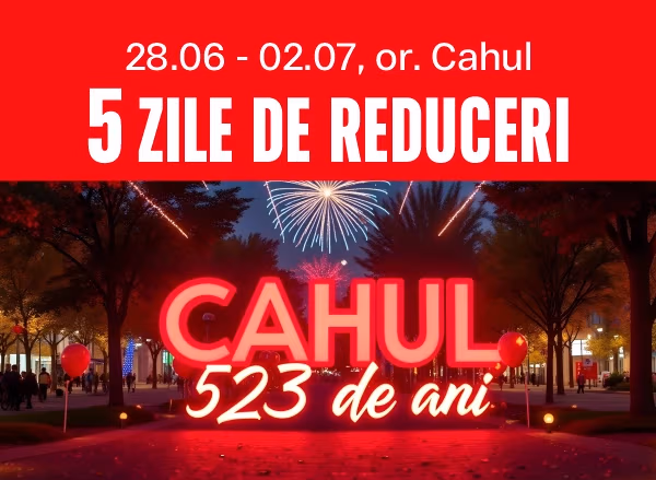 Cahul sărbătorește - Bomba oferă reduceri!
